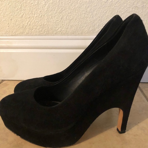 Dolce Vita Black Suede Like-New Funky Pumps - Picture 2 of 3